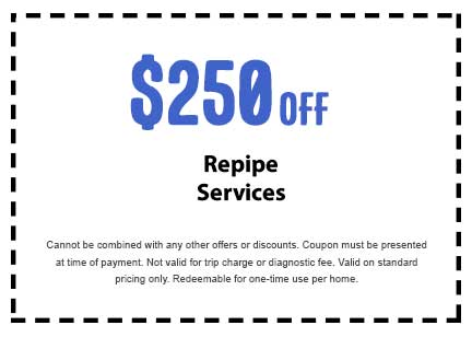 Discount on Repipe Services