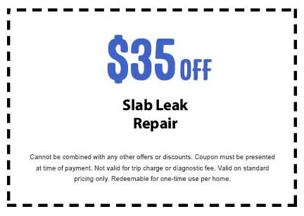 Discount on Slab Leak Repair