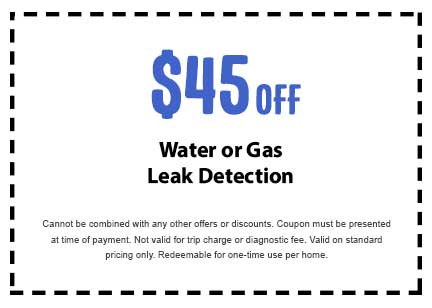 Discount on Water or Gas Leak Detection